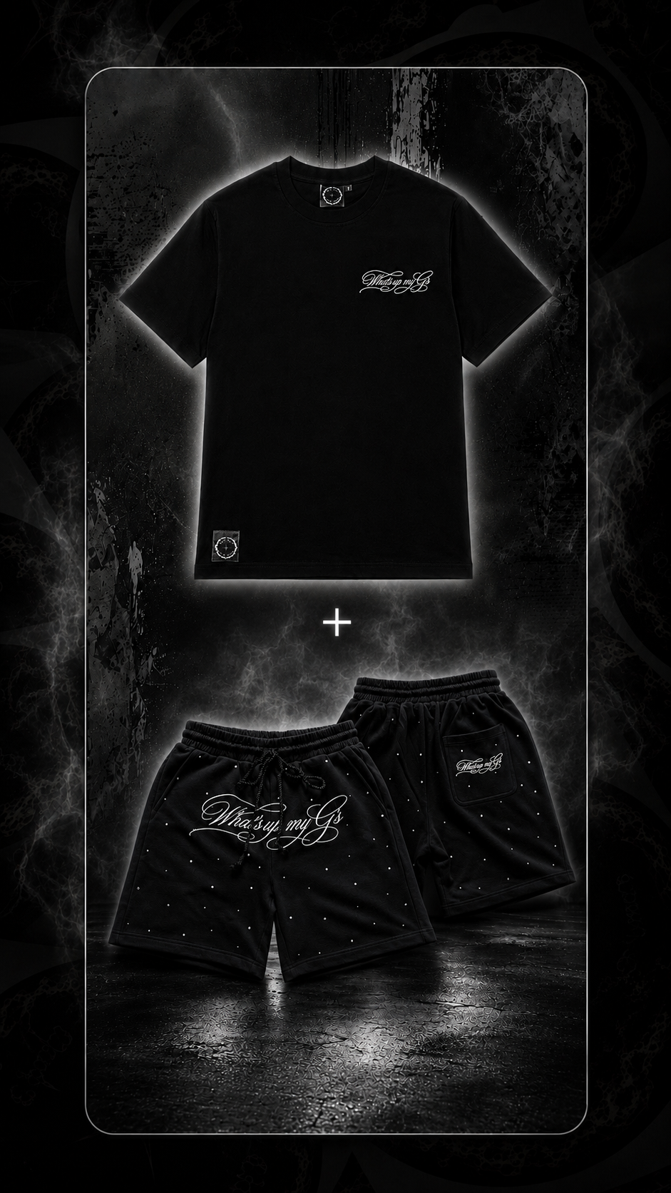 Black T-shirt&half pants